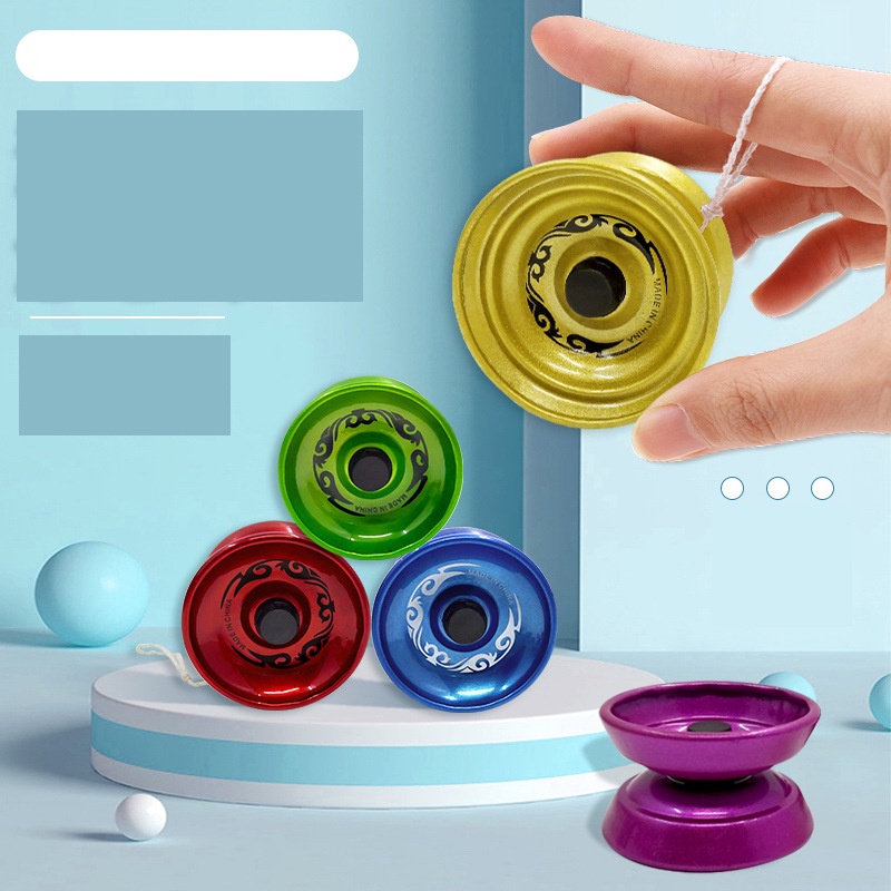 1pc Mainan Yoyo Profesional Bahan Aluminum Alloy Untuk Anak / Dewasa