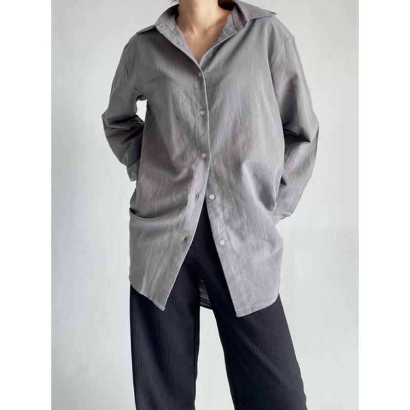 Kemeja Crinkle airflow Oversized - Oversize Shirt