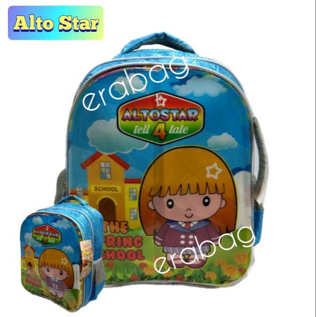 Tas ransel sekolah Hologram anak perempuan Alto Star