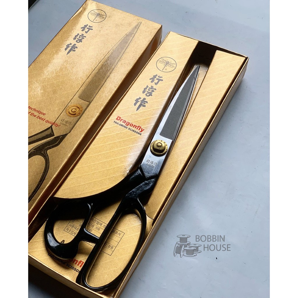 DRAGONFLY Gunting Potong Bahan Kain Ukuran 10" Inch Tailor Scissors