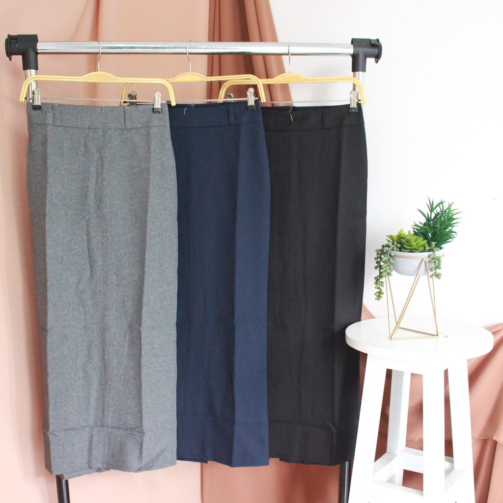 PELANGI RAINBOW MERAH KUNING HIJAU ROK BAWAHAN MURAH WQT/ Rok span / Rok kerja wanita (03)