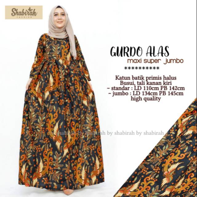 Gamis batik jumbo gamis batik jumbo adem