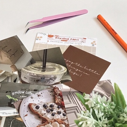 

Deluckystuff - 8pcs/Set Journaling Sticker Set Doff Matte Glossy cocok untuk Journal Dekorasi