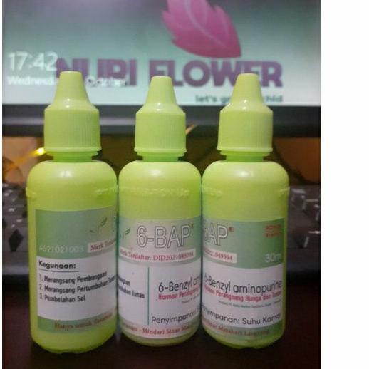 Hormon tanaman 6 BAP Benzylaminopurine penumbuh tunas Anggrek 6BAP kemasan 30ml original