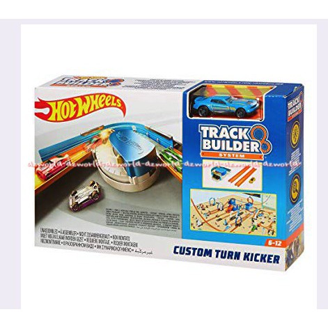 Hotwheels Track Builder Custom turn Kicker Mainan Hotwel Hot Wheels Hotwil