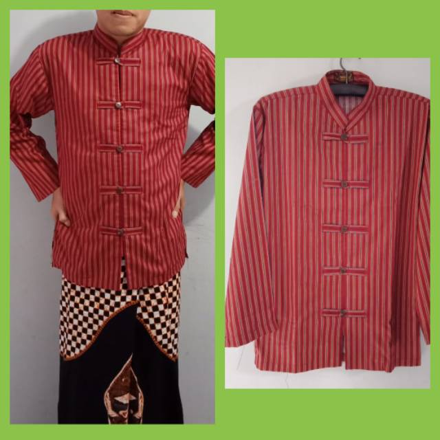 Surjan lurik/shirt jawa katun