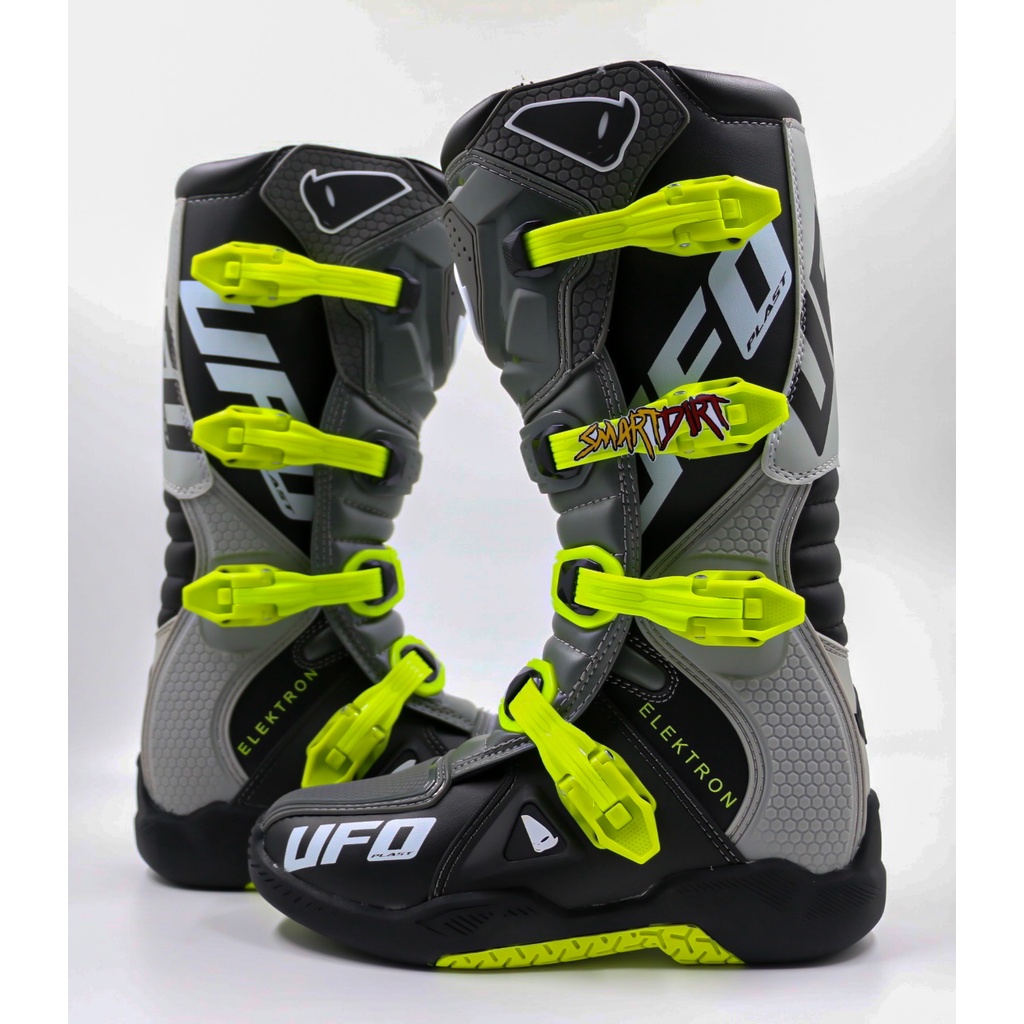 SEPATU CROSS UFO ELEKTRON BOOTS CROSS UFO ELEKTRON OFFROAD GREY HIVIZ