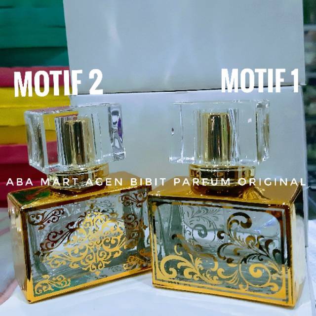 Botol Antik mewah 30 ml kotak golden Saudi botol parfum