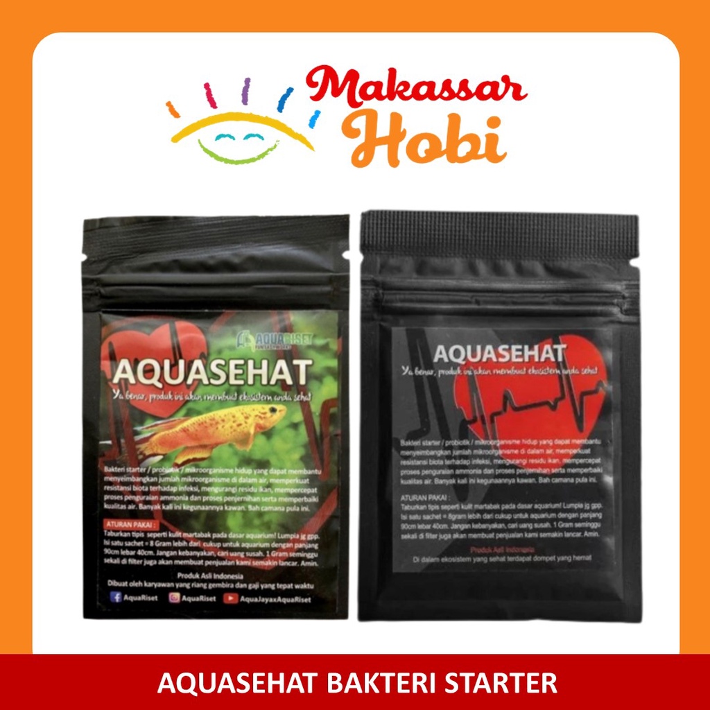 AQUASEHAT Aqua Sehat Bakteri Starter Aquascape Aquarium Bacteri Stater