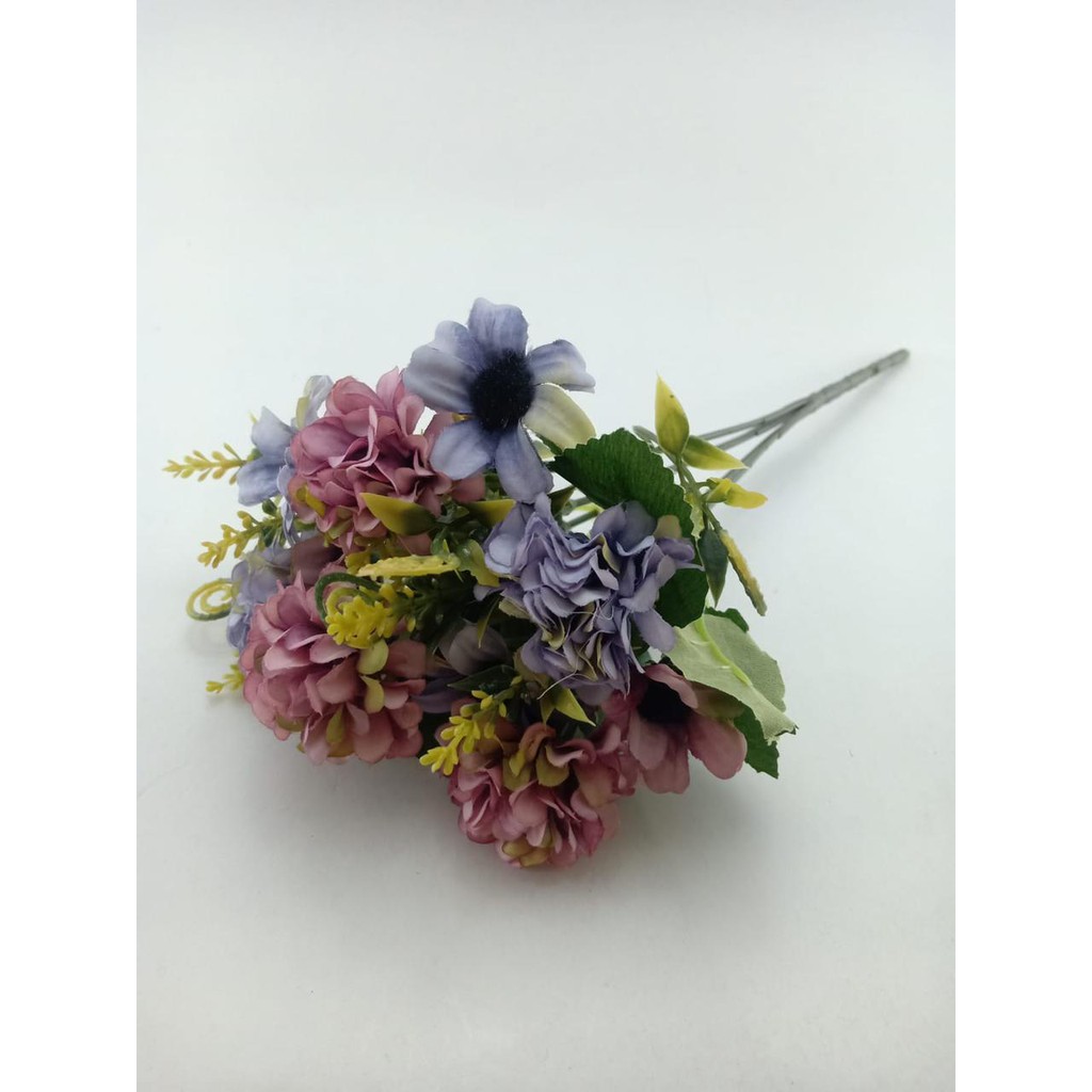 COD BUNGA DANDELION BUNGA TANGKAI PLASTIK BUNGA ARTIFISIAL BUNGA PAJANGAN BUNGA HIASAN BT9051-UNGU