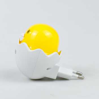 Lampu LED Sensor Deteksi Cahaya Chicken Yellow Light / Lampu Mini Sensor Lampu LED Sensor Deteksi Cahaya Model Chicken / Lampu Led Dekorasi Rumah Kamar Lampu Sensor Cahaya Kuning / Smart Light Sensor Night Light Mini Kamar Anak Lampu Kamar Anak Aesthetic