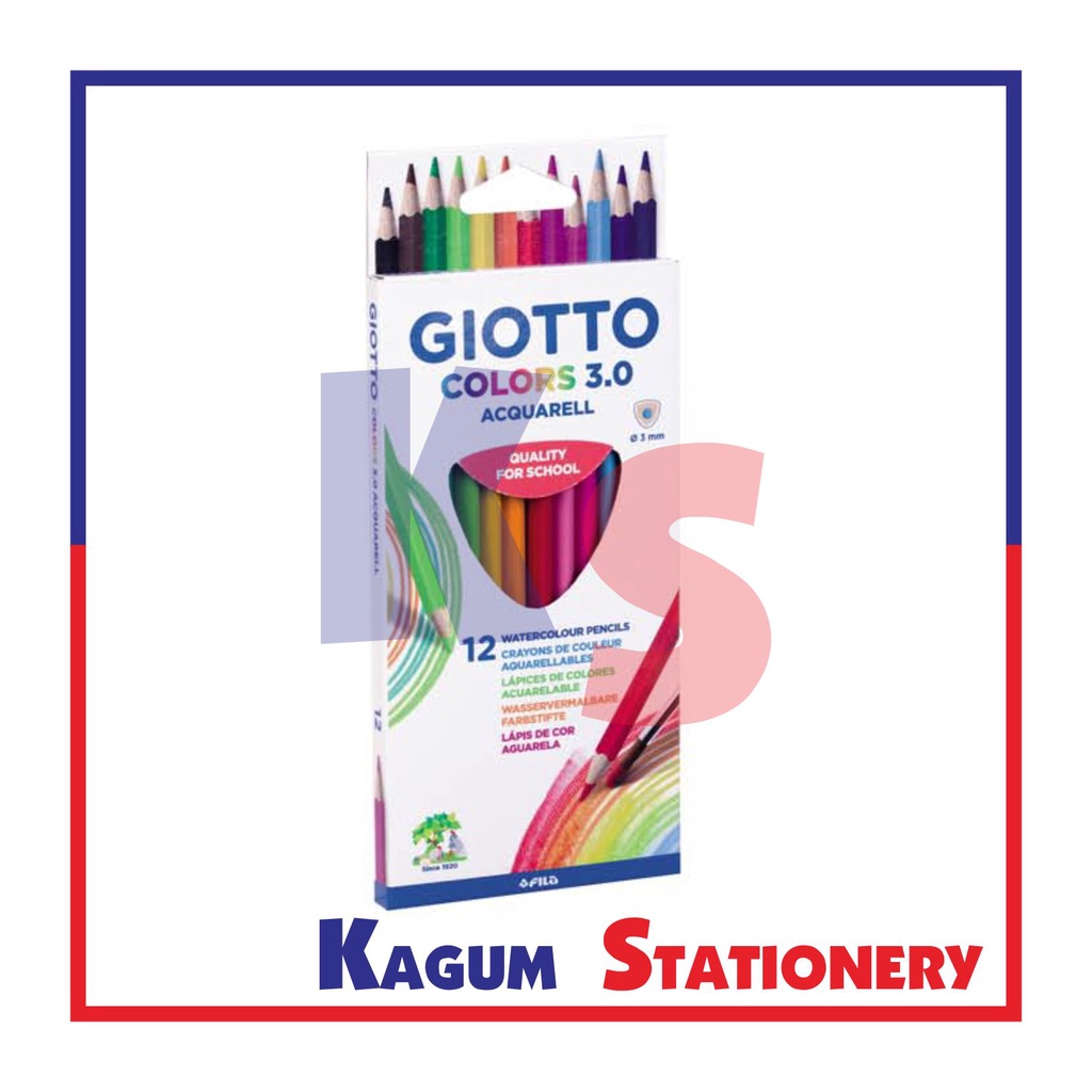 

GIOTTO COLORS 3.0 PENSIL WARNA 12 W