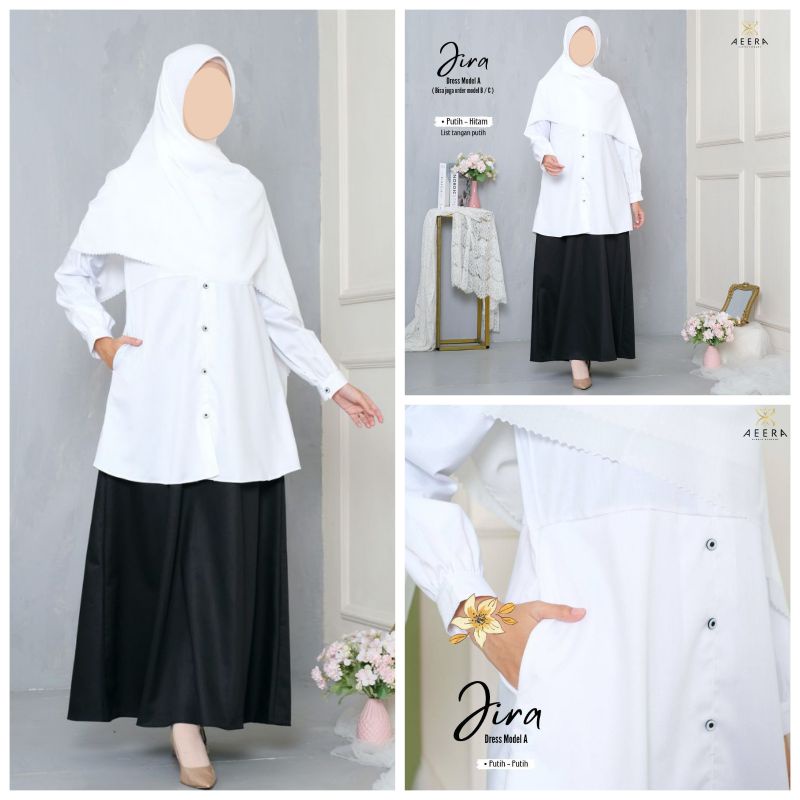 Seragam Hitam Putih Pns Wanita Guru Baju Dinas Hitam Putih Gamis Bahan Katun Toyobo Original By Mara