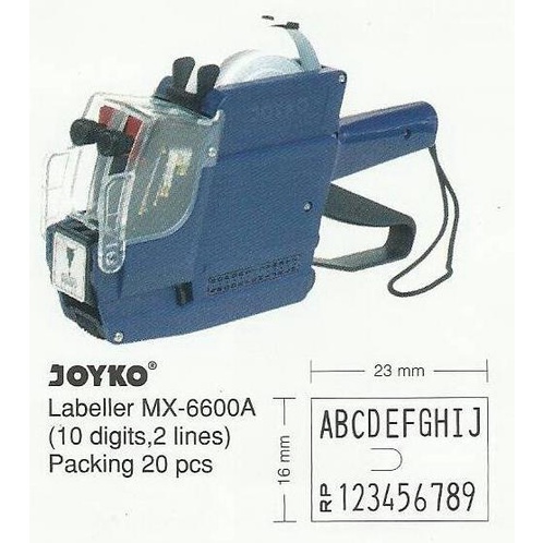 

[BISA COD] Paket Joyko MX-6600A (huruf,angka) - Alat Lebel Harga