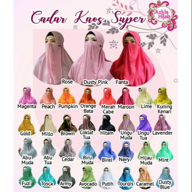 Cadar Kaos Super PE by Azkia Hijab