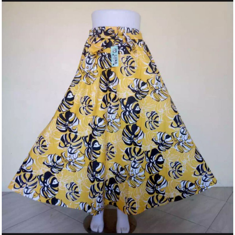 Rok payung motif bunga janbol/ Rok panjang wanita / Rok mayung motif bunga / rok motif kotak kotak#r