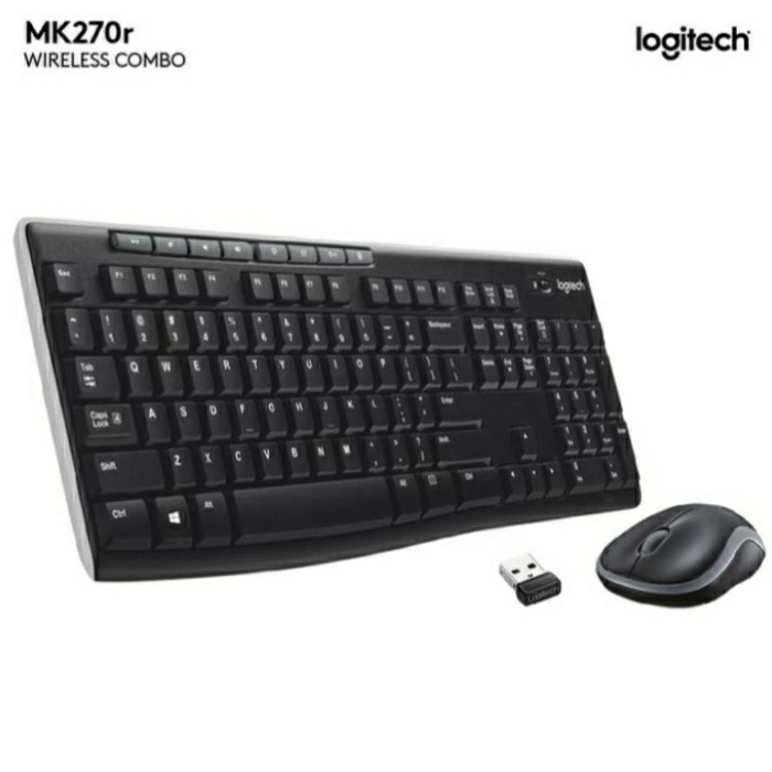 Keyboard + Mouse Wireless Logitech MK270r Ori Garansi Resmi