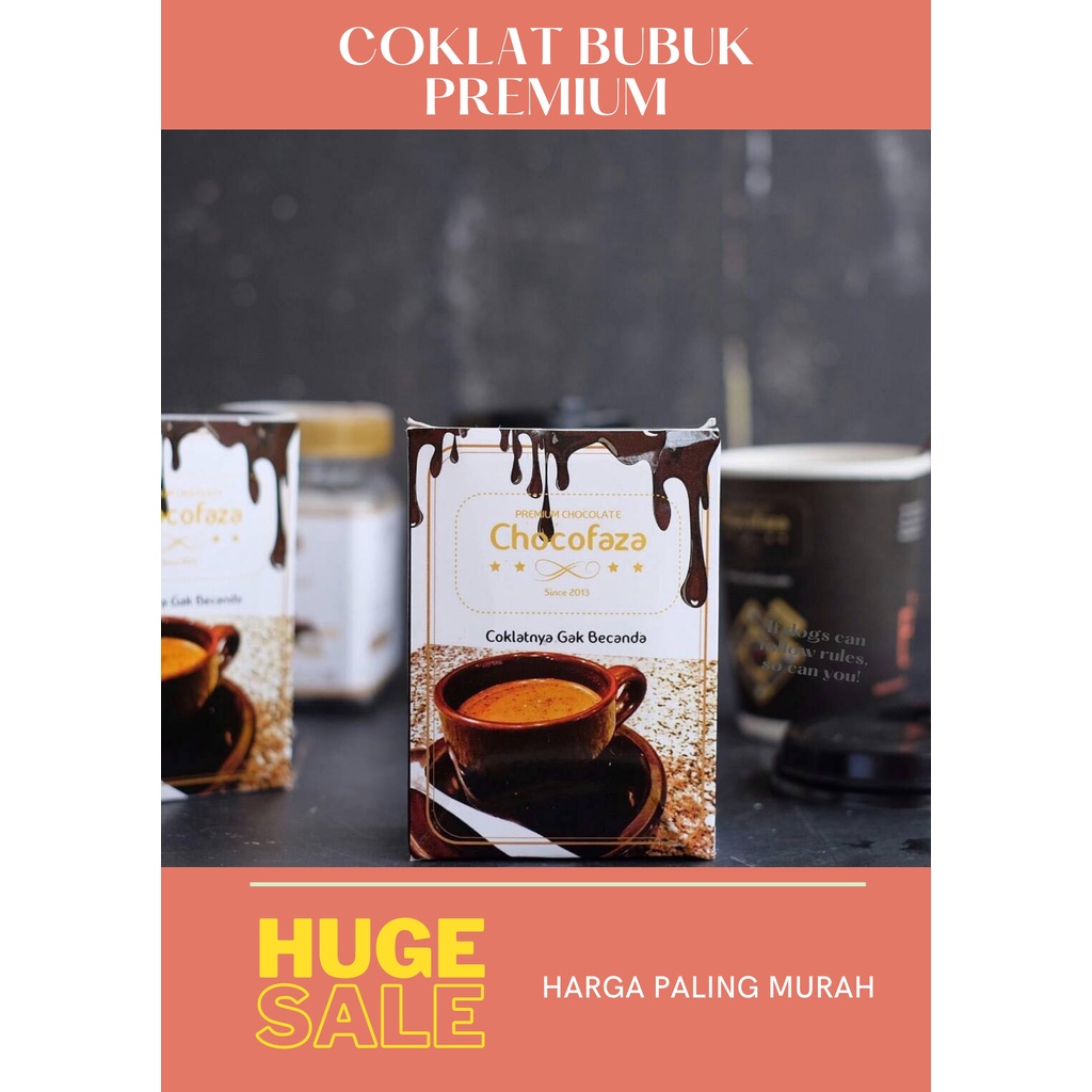 

Minuman Bubuk Cokelat Chocofaza Chocolate Powder Drink Cocoa Premium Taste Coklat Kemasan Box