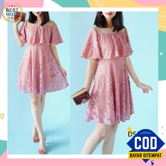 Rafana Dress Polos Bahan Rayon Viscose Premium Ori Naura/Gamis Polosan Seds325 Dress Pesta Lace Bru