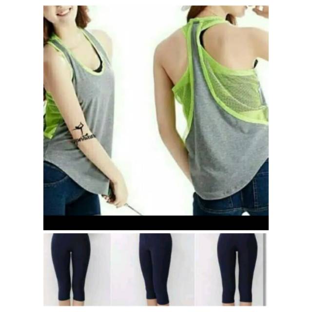 Set baju senam zumba /aerobic