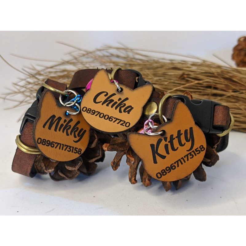 KALUNG KUCING CUSTOM BAHAN KULIT SAPI ASLI