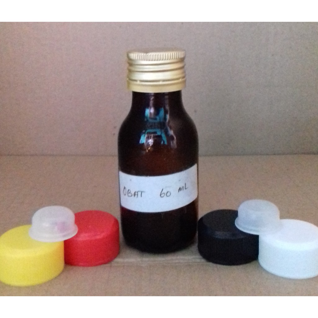 Botol Kaca 60ml Amber - DUMEX (5pcs)