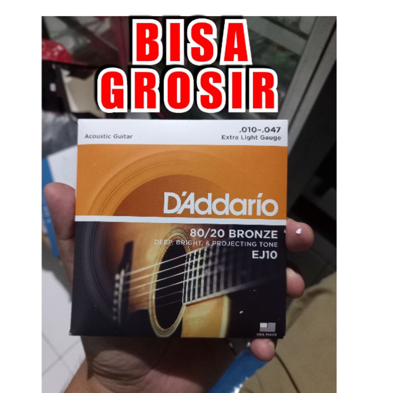 SENAR GITAR DADDARIO EJ10 EJ 11 EJ 13 D ADDARIO D'ADDARIO ORIGINAL USA