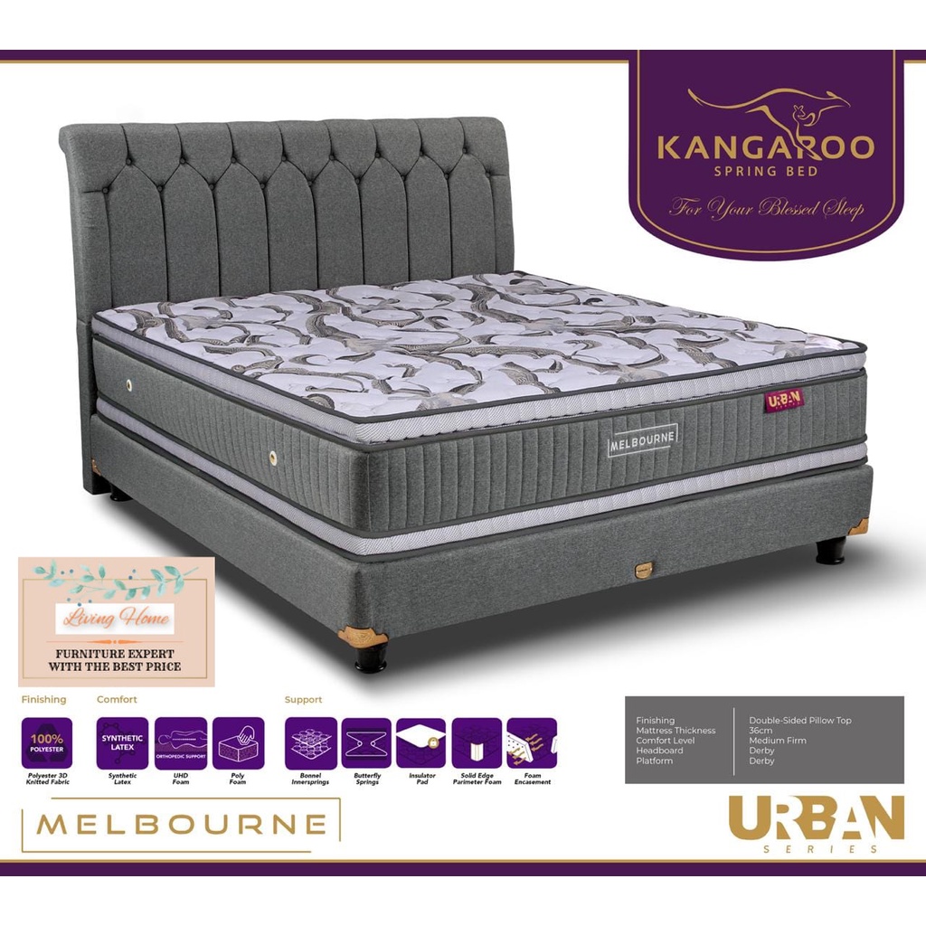 Springbed Kangaroo Melbourne - Matras Kangaroo Springbed Fullset Ori