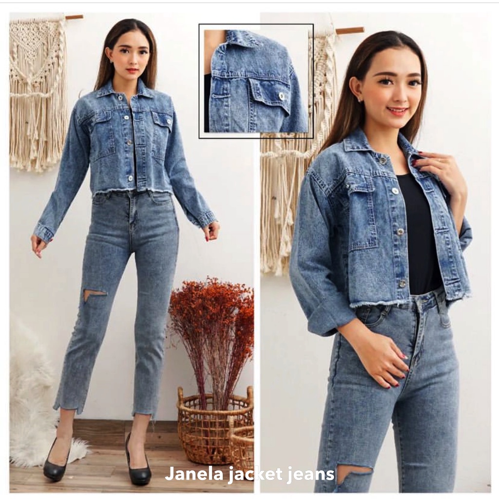 (ORIGINAL) Gina jacket jeans wanita by Genijeans