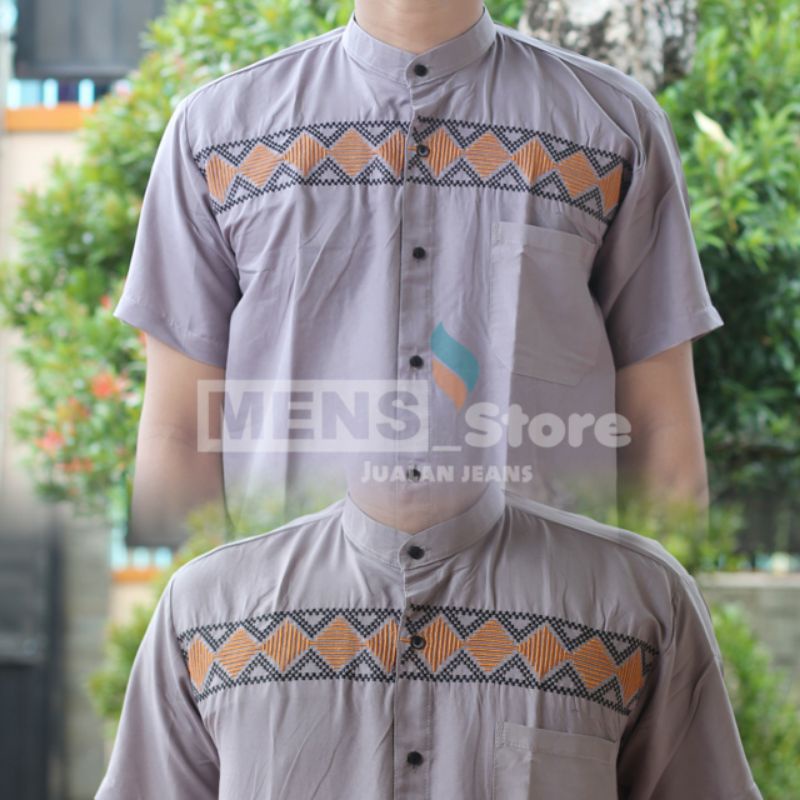 baju koko lengan pendek keren/baju muslim pria/mens store