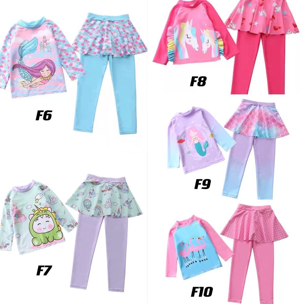 "STG.10Jn22ј" UM015R Baju Renang Anak Cewek/Girl Swim Suit/Baju Renang Diving/Baju Renang Anak Cewek