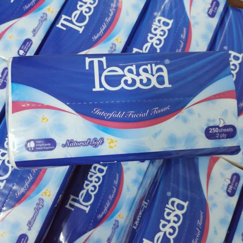 Tisu Tessa Interfold Facial Tissue 250 Sheets 2 Ply Tisu Wajah Tissue Nice Tisu Nice 180 Sheets Tissue Jolly Tisu Jolly 250 Sheets