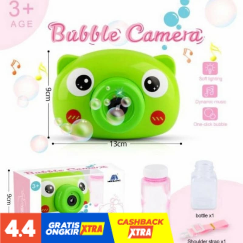 SUPER PROMO MAINAN KAMERA BUBBLE BUSA SABUN BUBBLE PANDA 628-3A TERMURAH
