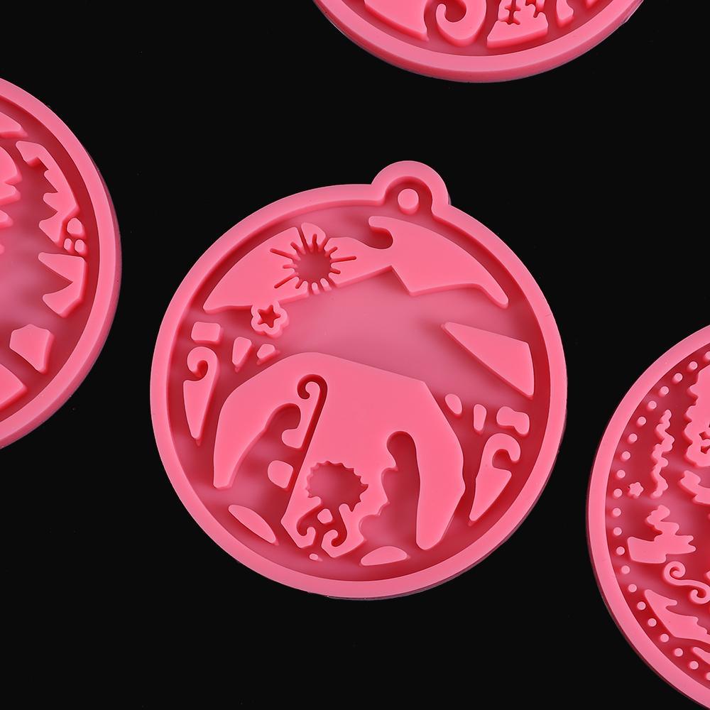 R-flower Christmas Ball Mold Resin Kerajinan Kue Tools Clay Mold Alat Membuat Perhiasan