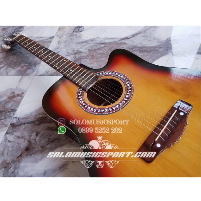 Gitar Yamaha Jumbo FG225 Tipe Elektrik Coklat Skadi