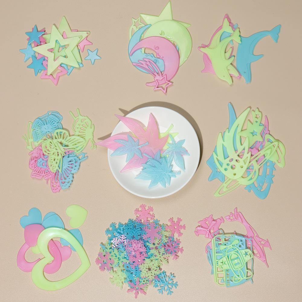 Solighter Luminous Stiker Dinding Dekorasi Rumah Removable DIY Colorful Star Moon