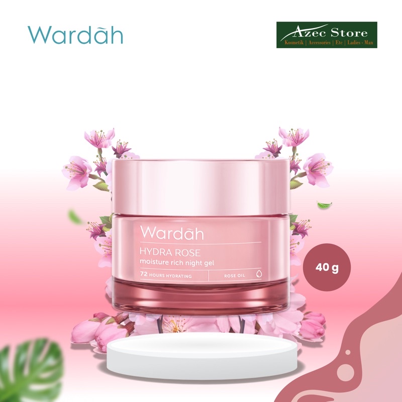 Wardah Hydra Rose Moisture Rich Night Gel 40gr