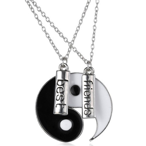 2pcs Kalung Best Friends Yin Yang Kalung Persahabatan