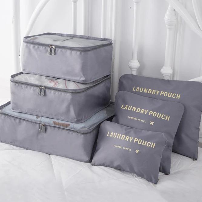 Travel Bag / Tas Travel Organizer 6 In 1 Laundry Pouch