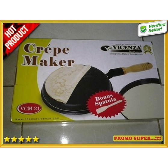 Vicenza Crepe / Crepes Maker / Wajan kwalik VCM-21 R3132