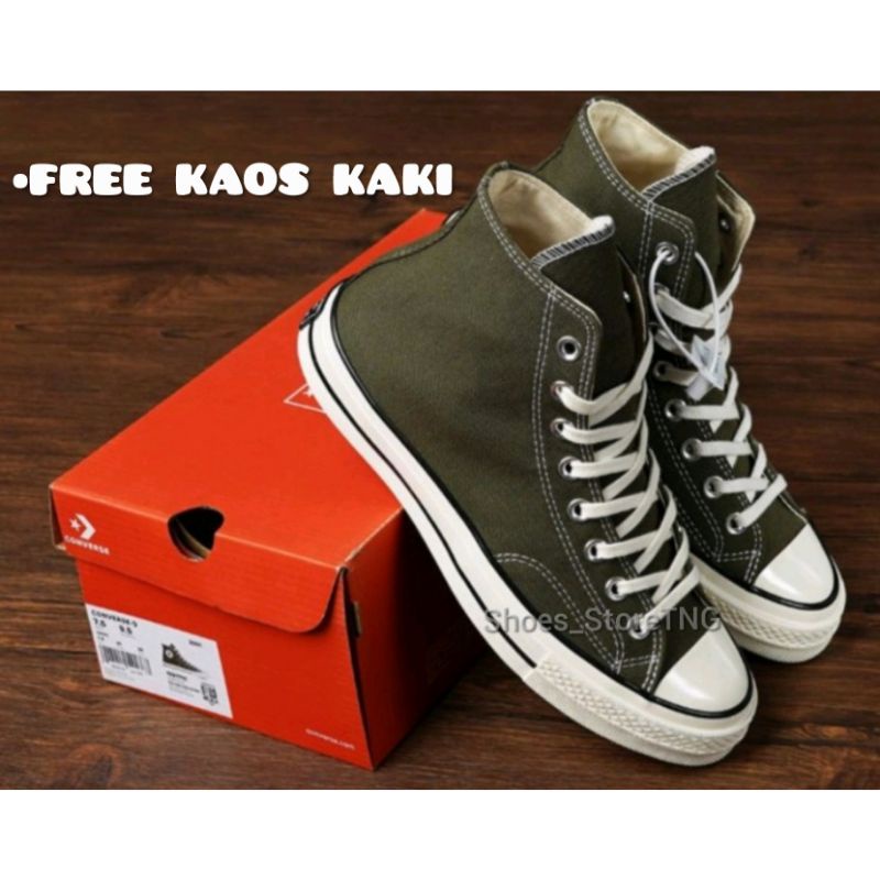Sepatu Converse 70's Hi Army/Sepatu Converse 70s Hijau Army/Converse 70's