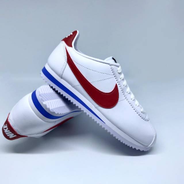 Nike Classic Leather Forrest Gump White Varsity Red - Original Resmi
