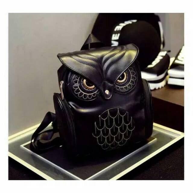Tas Ransel Wanita Simple | Tas Wanita Mini Kulit import Model Owl