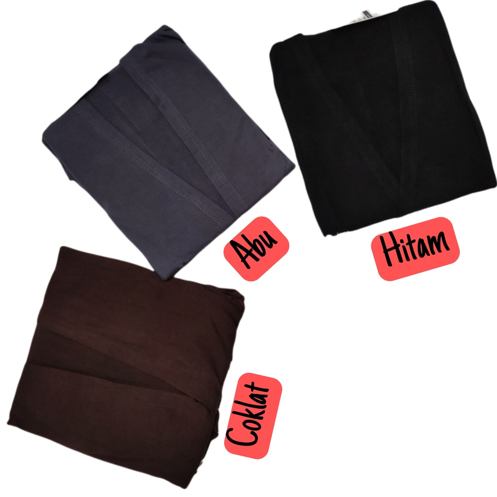 Outer Cardigan Spandek Rayon Polos Wanita Jumbo Premium Terbaru Size XL-L4 Adem Halus