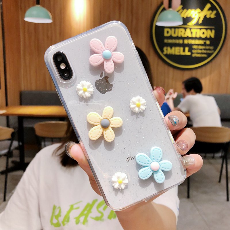 VIVO DIY Flower Clear Soft Case OPPO A57 A39 F1S K3 Realme X A3S Realme C1 F5 Youth F9 Pro F11 A7 A5S A12 A5 A9 2020 K5 Realme XT A31 2020 Reno 3 A91 Casing VIVO V5 V5S Y83 Y91C Y93 Z1 S1 Pro Y11 Y12 Y15 Y17 Y19