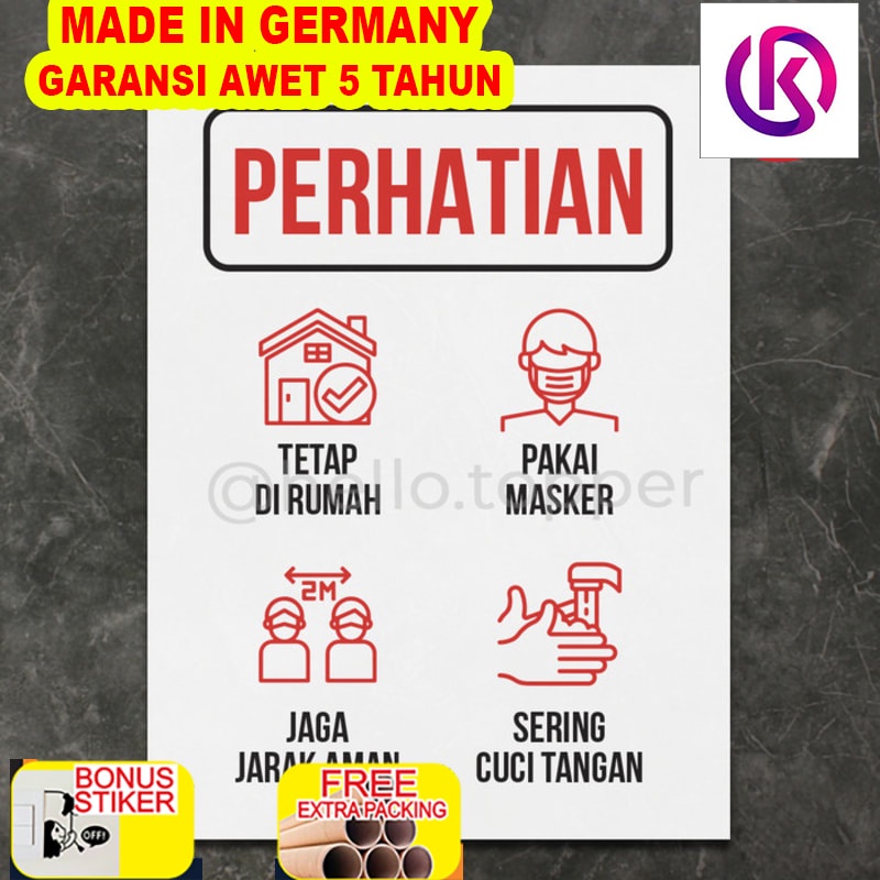 

Grosir Sign Wajib Patuh Protokol Kesehatan | Sign Akrilik Label Acrylic
