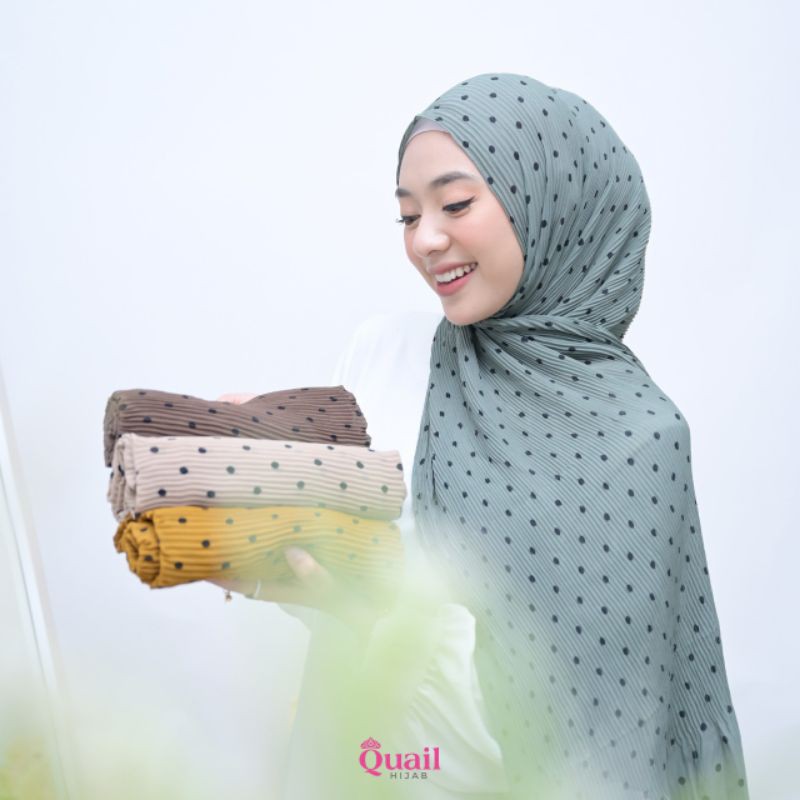 Pasmina Shaista Plisket ori Quail Hijab