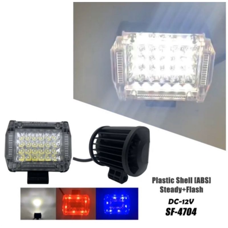 LAMPU TEMBAK SOROT CWL 24 LED FLASH PLUS SENJA SUPER TERANG