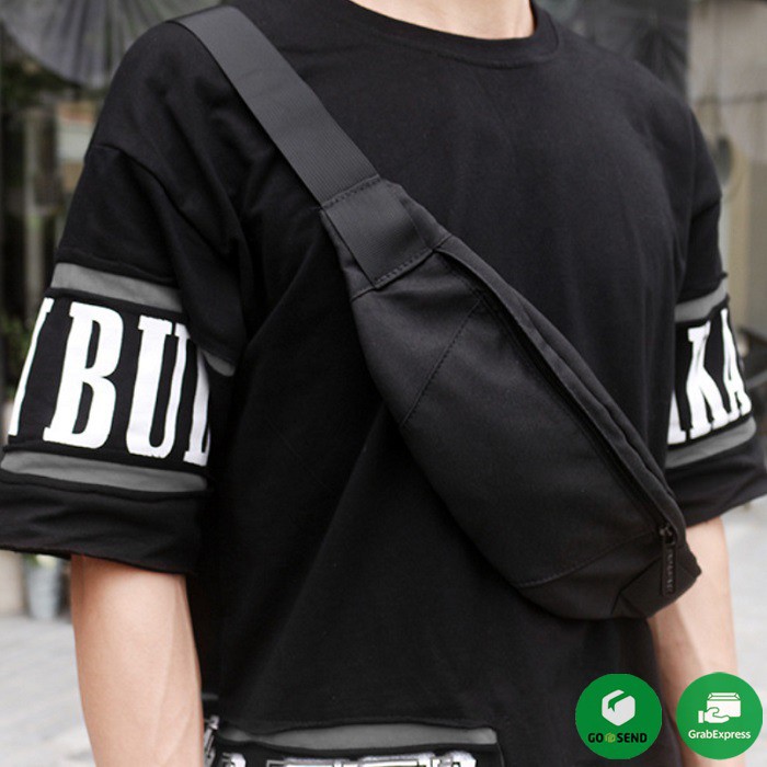 BISA COD! Tas Waist Bag Pria Import Tas Selempang Pria 100529