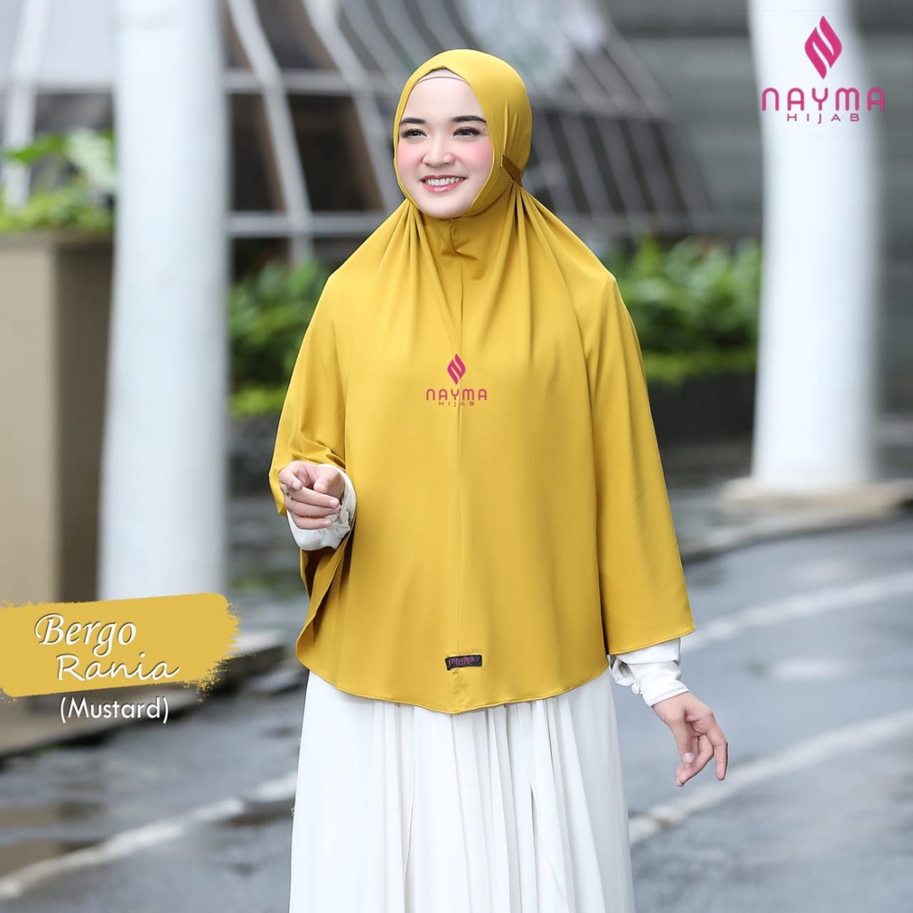 Bergo Rania Bahan Jersey by Nayma hijab-Mustard